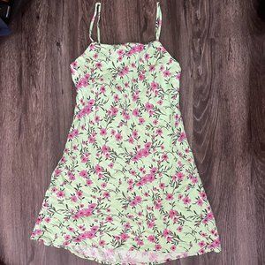 Zara Green Floral Dress